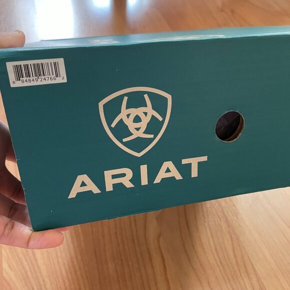 NIB Ariat Kid's Dark Earth Workhog Wide Square Toe Leather Boots. Cowboy Cowgirl - Picture 2 of 15